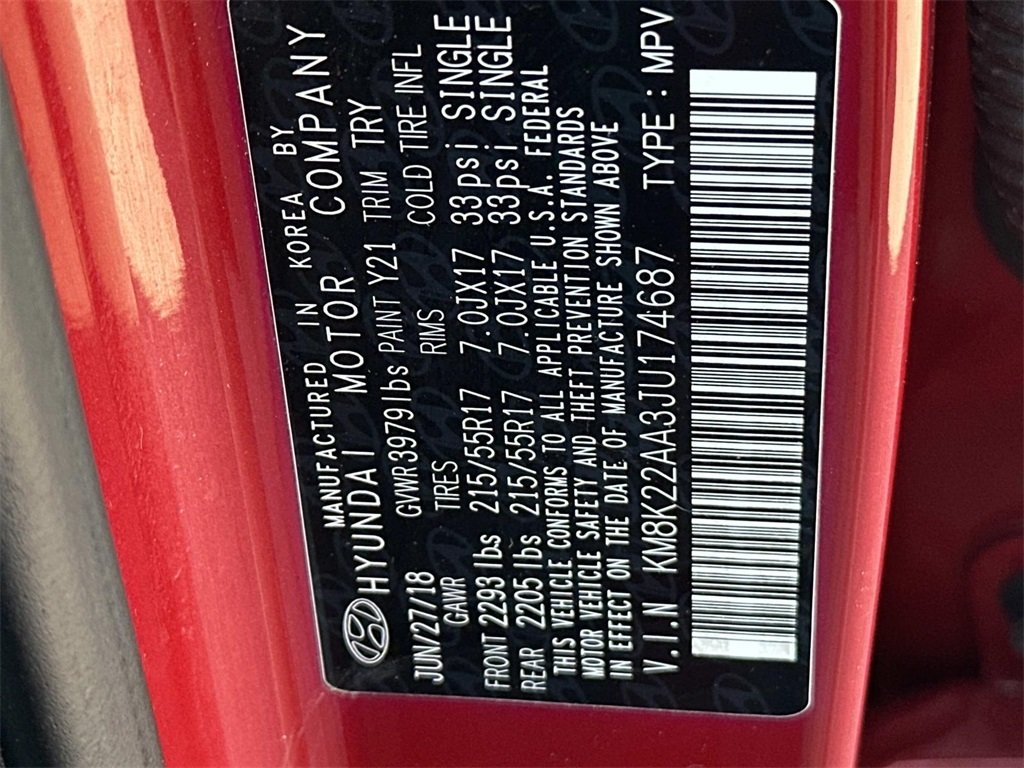 2018 Hyundai Kona SEL photo 31
