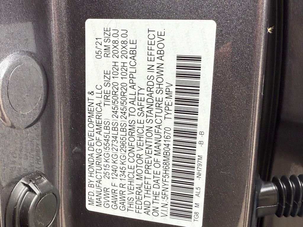 2021 Honda Pilot Touring photo 31